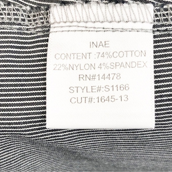 INAE Collection, pinstripe, gray tunic, shirt, dress - Picture 6 of 11